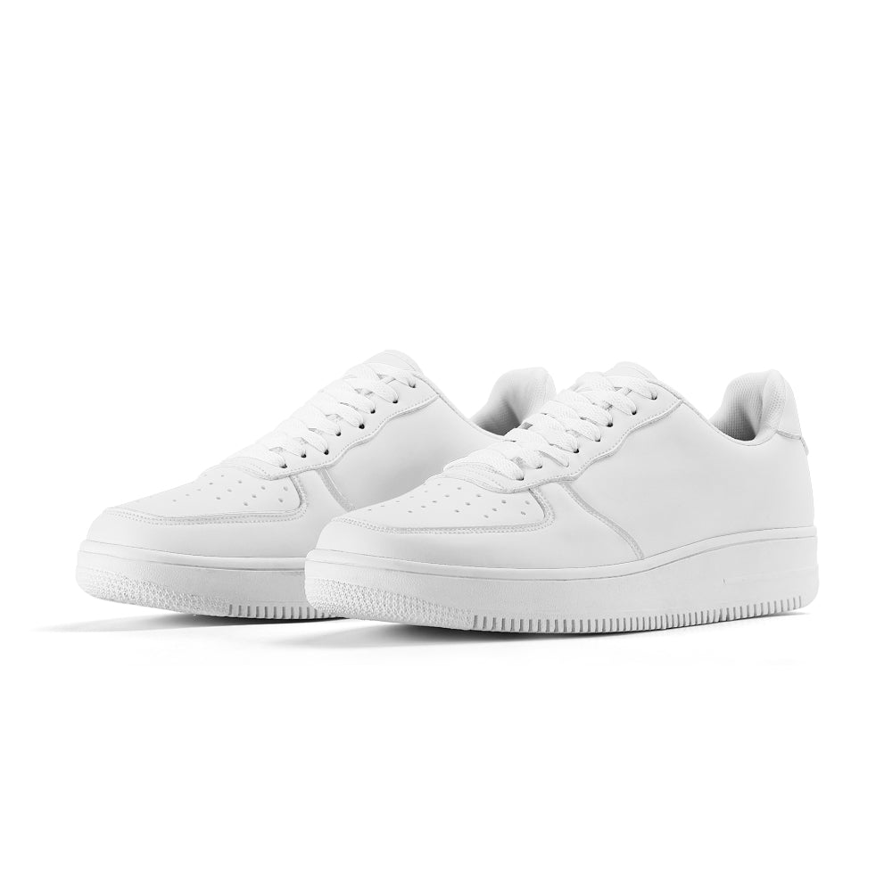 Customizable White Leather Sneakers | Odysshoes