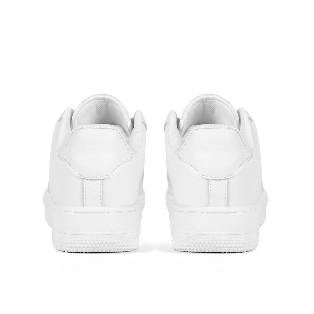 Customizable White Leather Sneakers