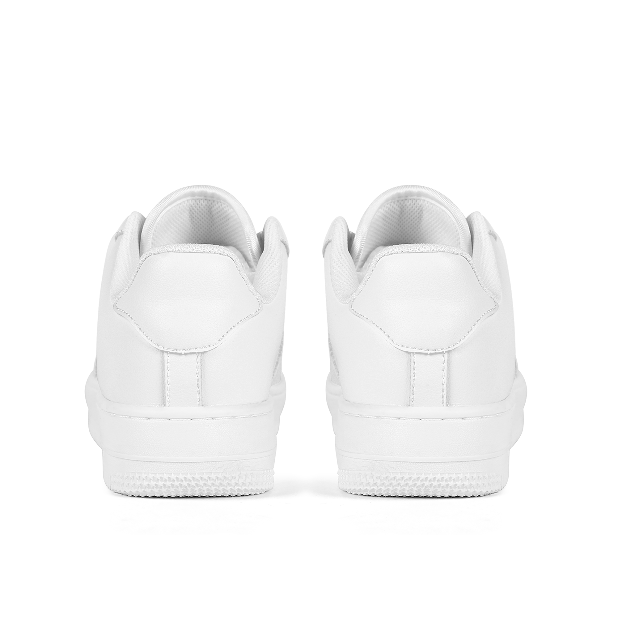 Customizable White Leather Sneakers