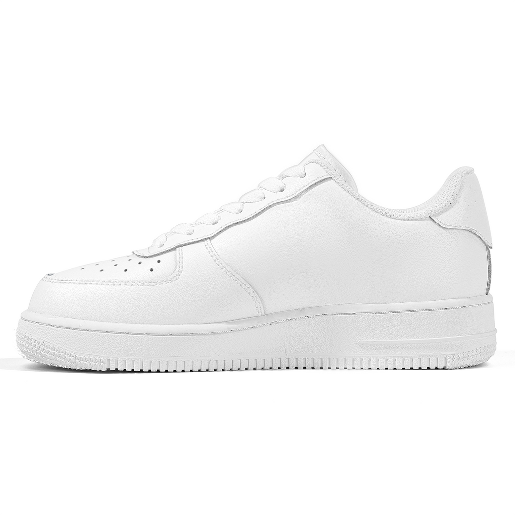 Customizable White Leather Sneakers
