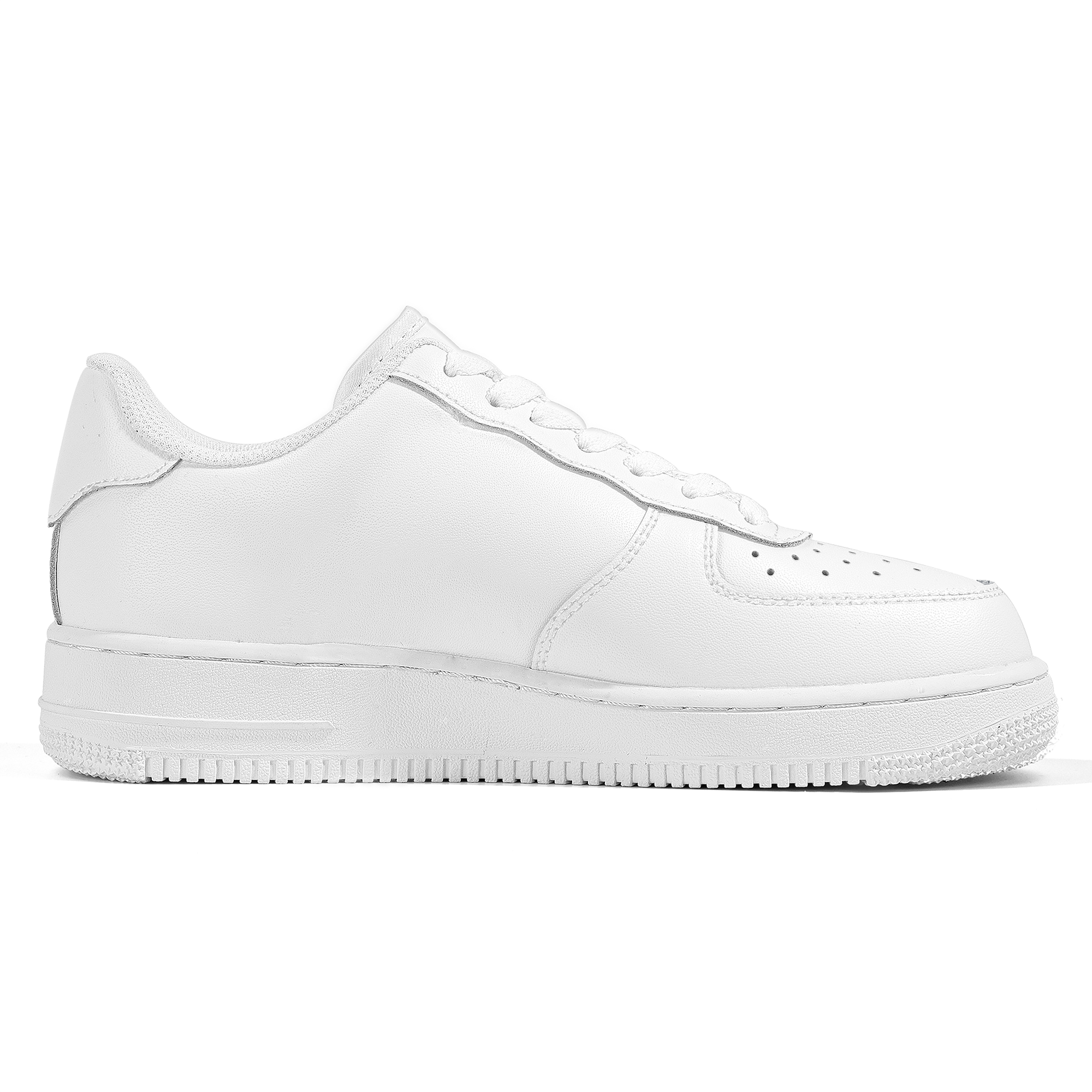 Customizable White Leather Sneakers
